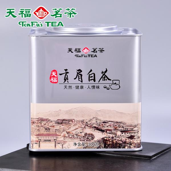 天福茗茶 福鼎贡眉白茶散茶白茶正宗福建白茶茶叶散装罐装