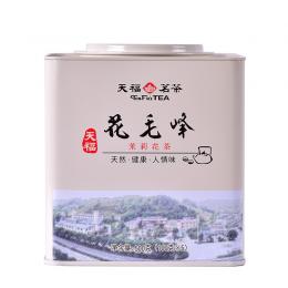 天福茗茶 四川茉莉花茶 花毛峰 桶装1斤 500g新品