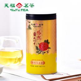 天福茗茶 悠然桂花乌龙茶茶叶浓香型花香罐装100克