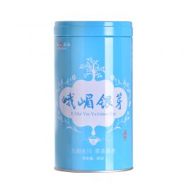 天福茗茶 2024早春绿茶 四川绿茶 峨嵋银芽 罐装 80G