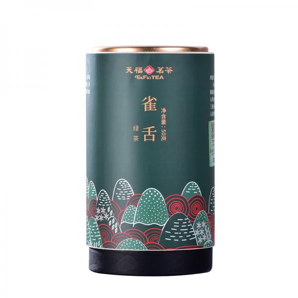 天福茗茶2024新茶 江苏雀舌绿茶 雨前茶绿茶茶叶罐装品鉴尝鲜50g