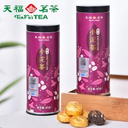 天福茗茶 陈皮小沱茶 新会小青柑橘皮 风味普洱熟茶熟普80g*2罐