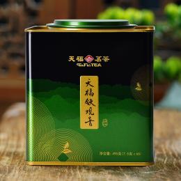 天福茗茶大铁罐天福铁观音 2024春茶安溪茶叶铁观音清香型 方形罐装495克