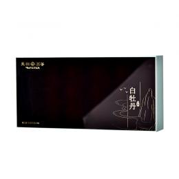 天福茗茶鉴赏2018年份原料福鼎白牡丹白茶礼盒装特级送礼品75g