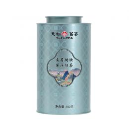 天福茗茶福鼎白茶掰块装贡眉白茶百福系列福建茶叶罐装150g