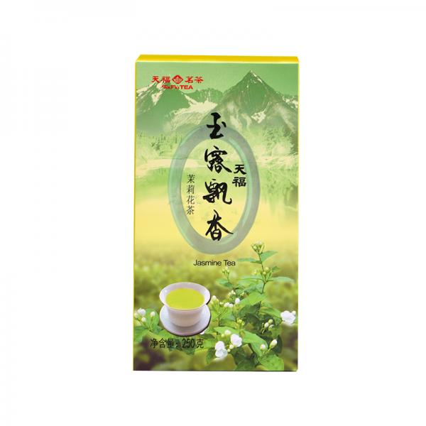 天福茗茶 玉露飘香-S3 四川茉莉花茶 绿茶春茶窨制 鲜灵甘润