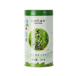 天福茗茶 2024春茶新茶 凤形安吉白茶明前绿茶茶叶散茶罐装100g