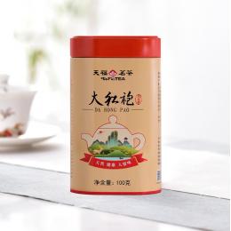 天福茗茶 武夷山大红袍茶叶散装乌龙茶 罐装100g